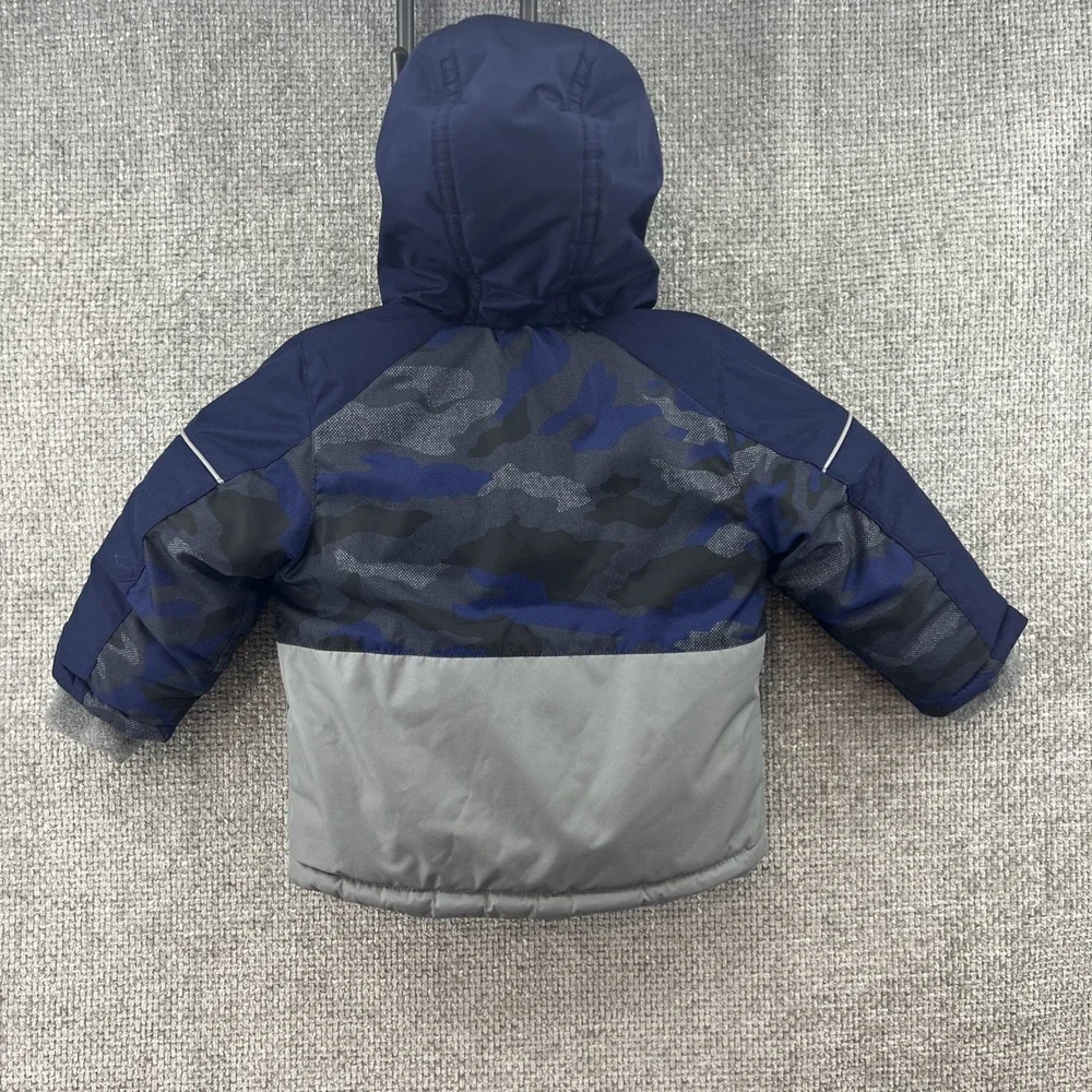 Zero Exposure Baby Boys Hooded Winter‎ Jacket 18M Navy Camo Hooded Pockets